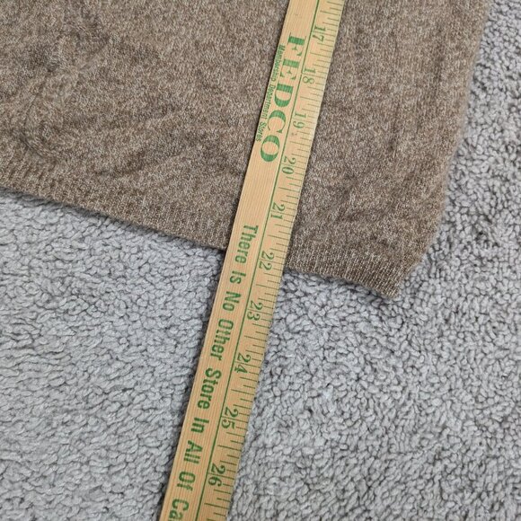 Croft & Barrow 100% Cashmere light brown sweater size Medium - Picture 6 of 8